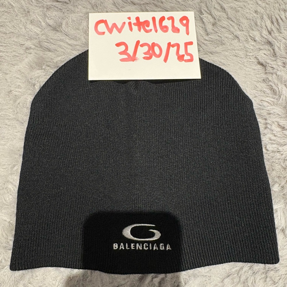 Balenciaga Black Mask Beanie